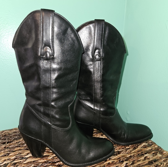 Womens Black Boots - Picture 3 of 4